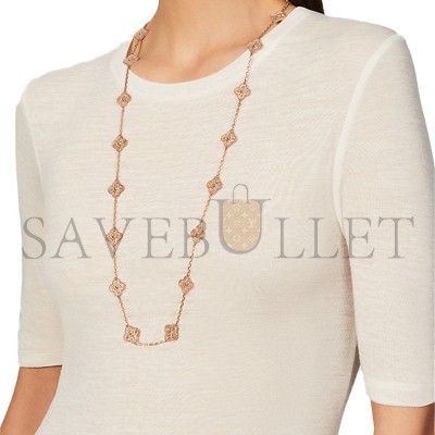 VAN CLEEF ARPELS VINTAGE ALHAMBRA LONG NECKLACE, 20 MOTIFS VCARN9T000